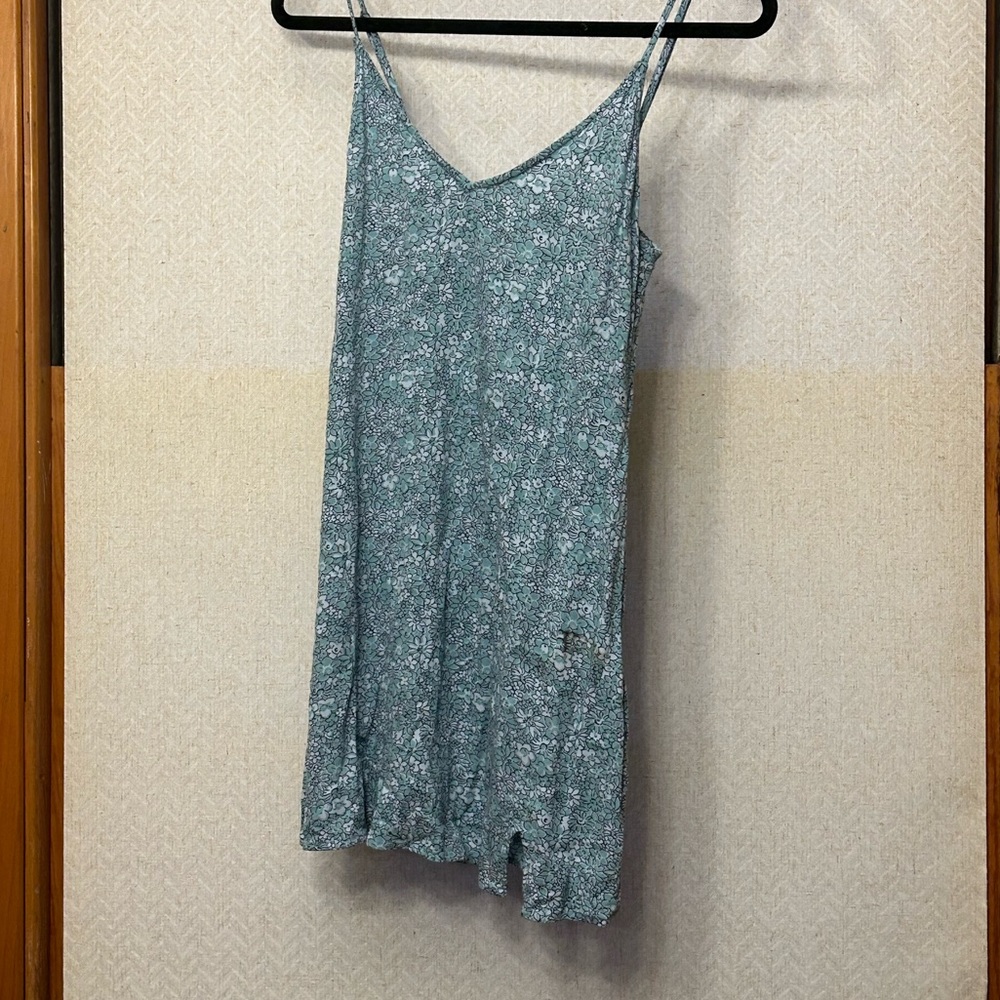 Blue flowery dress